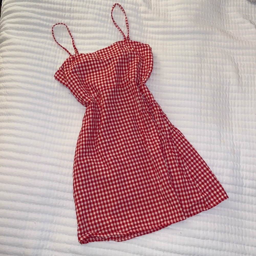 Brandy Melville Gingham Checkered Mini Dress